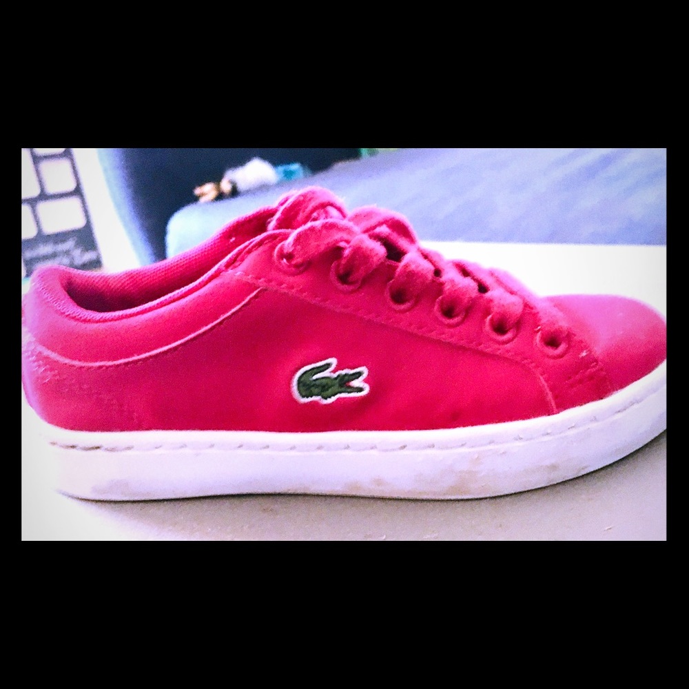 Girls size 11 Lacoste leather shoes